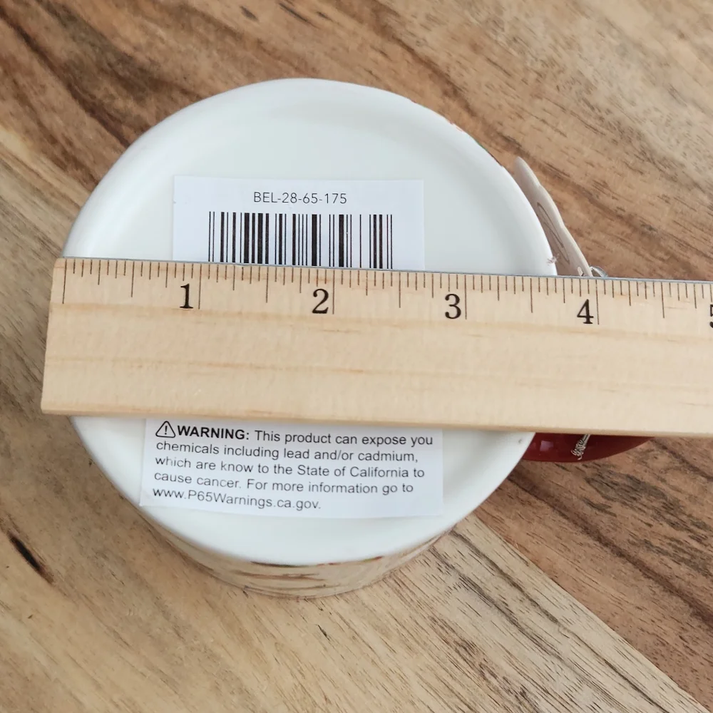 Rooster Patterned Ceramic Mug with Red Handle NWT Cottagecore, Farm, Homestead - Picture 13 of 15